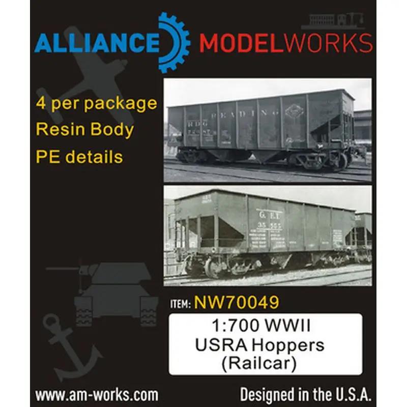AM-WORKS NW70049 1/700 WWII USRA Hoppers (Railcar)(4pcs) -׷̵  